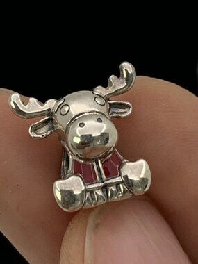 ✨🔥Pandora Canada Moose Maple Leaf Charm